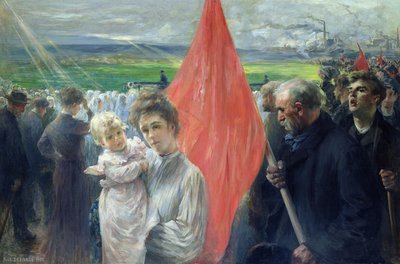 A Strike at Saint-Ouen by Paul Louis Delance